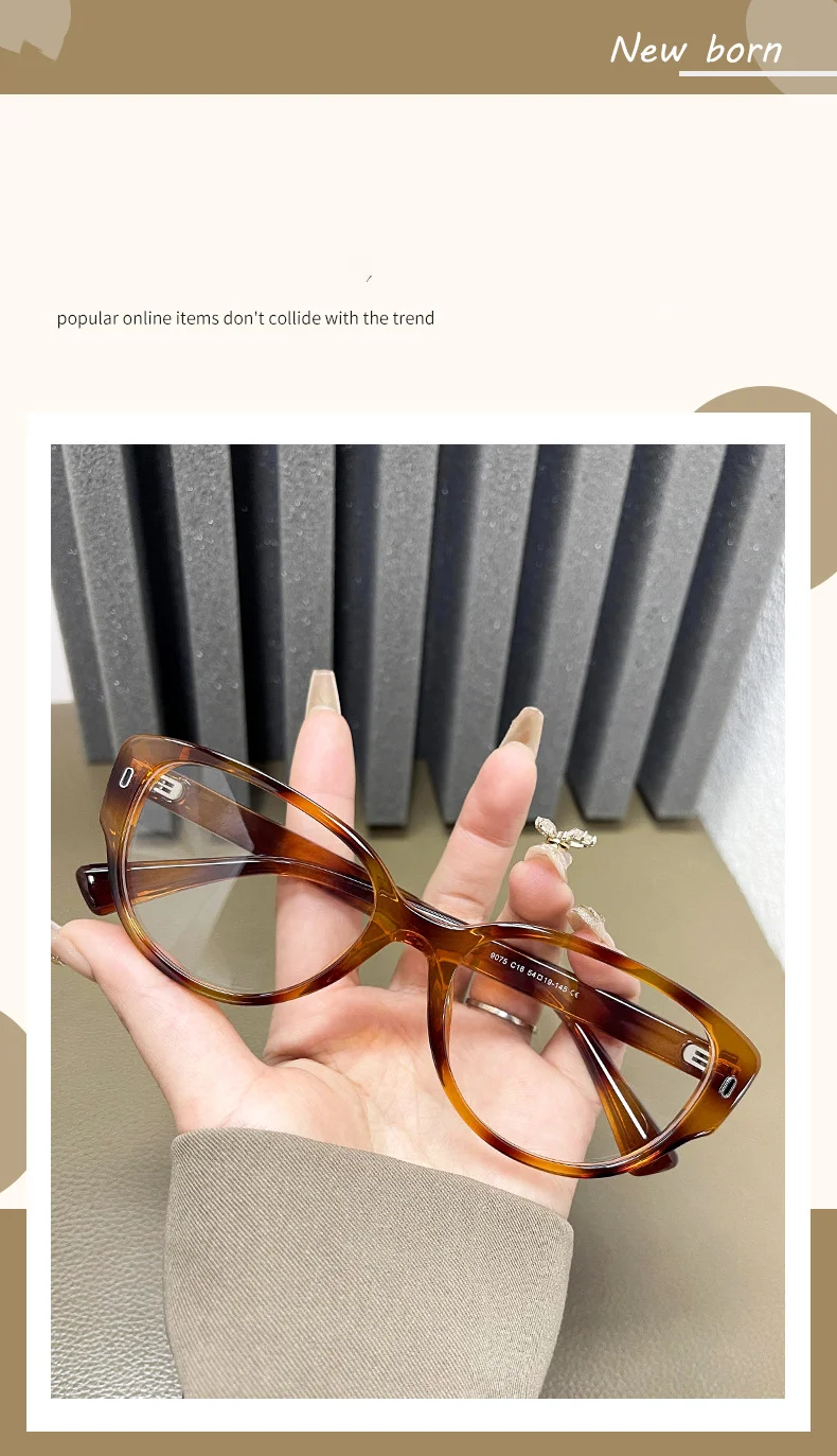 Fashionable TR90 Full-Frame Glasses