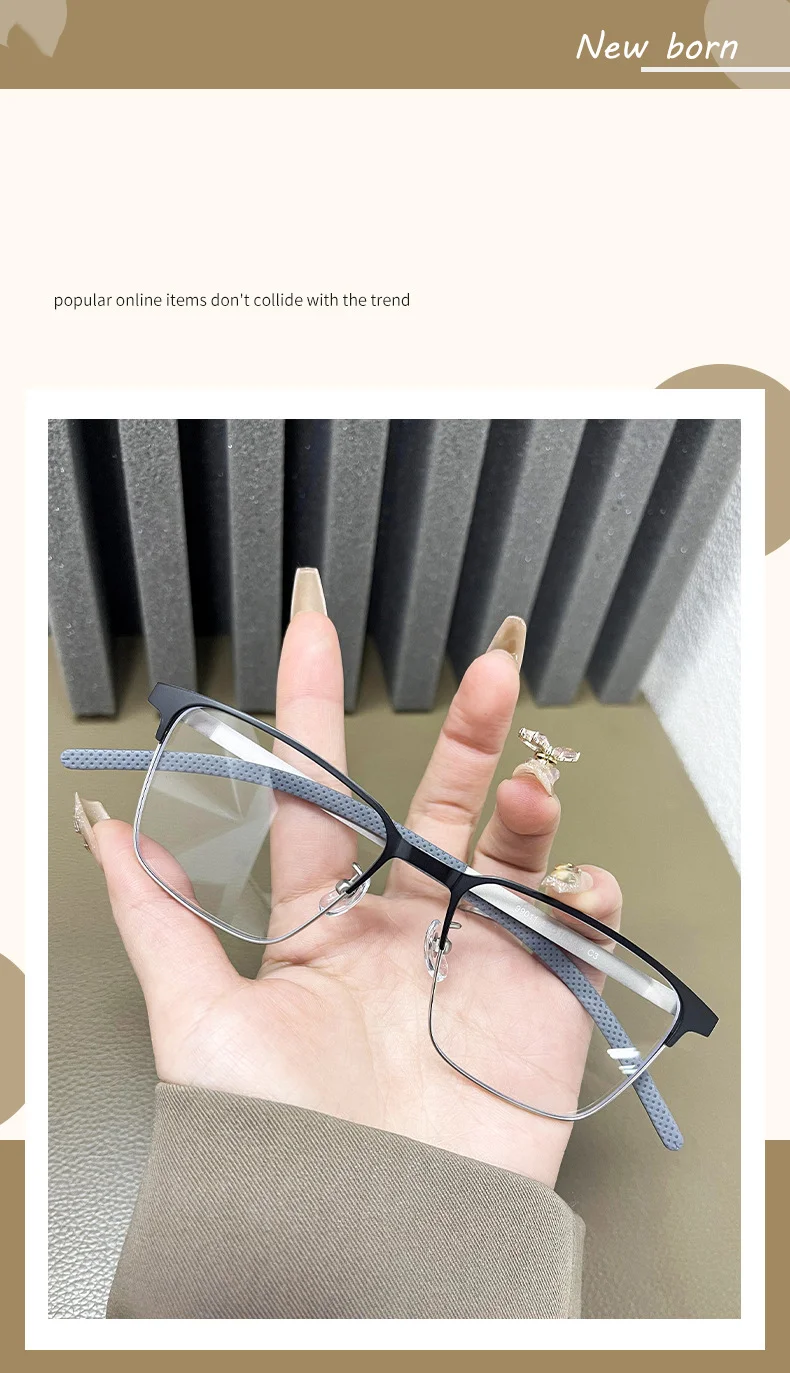 Sleek Alloy Full-Frame Glasses