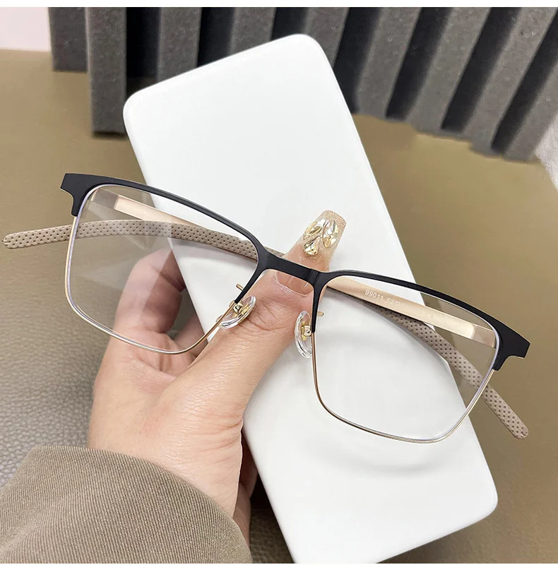 Sleek Alloy Full-Frame Glasses