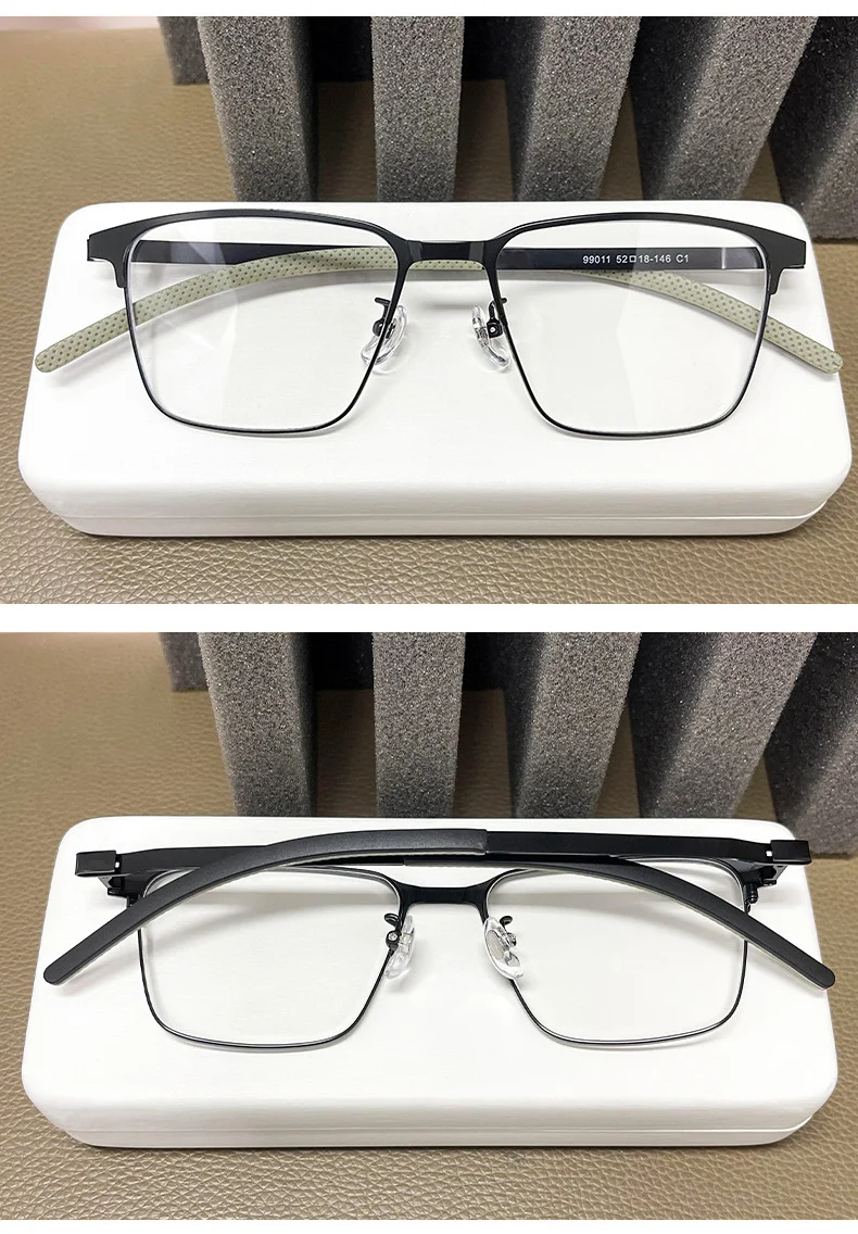 Sleek Alloy Full-Frame Glasses