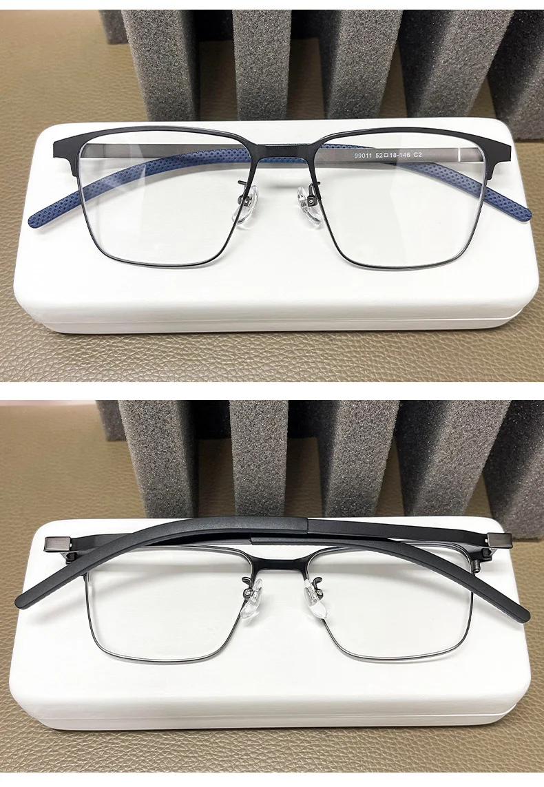 Sleek Alloy Full-Frame Glasses