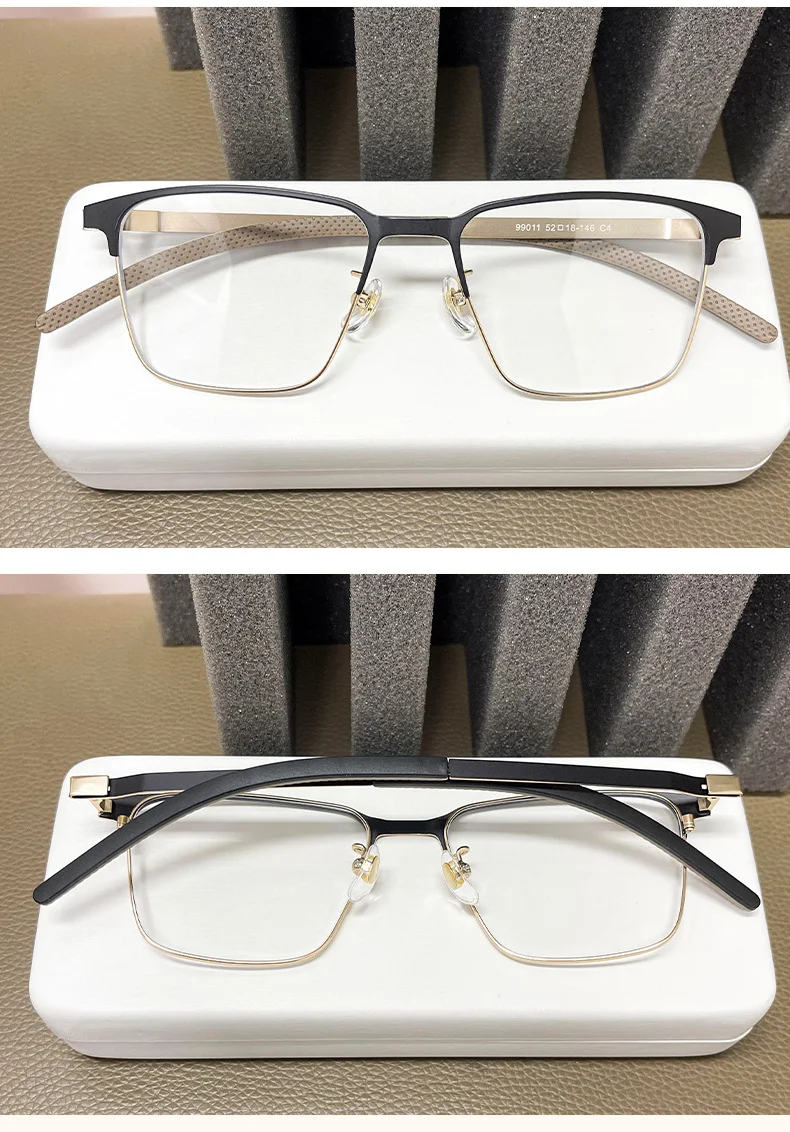 Sleek Alloy Full-Frame Glasses