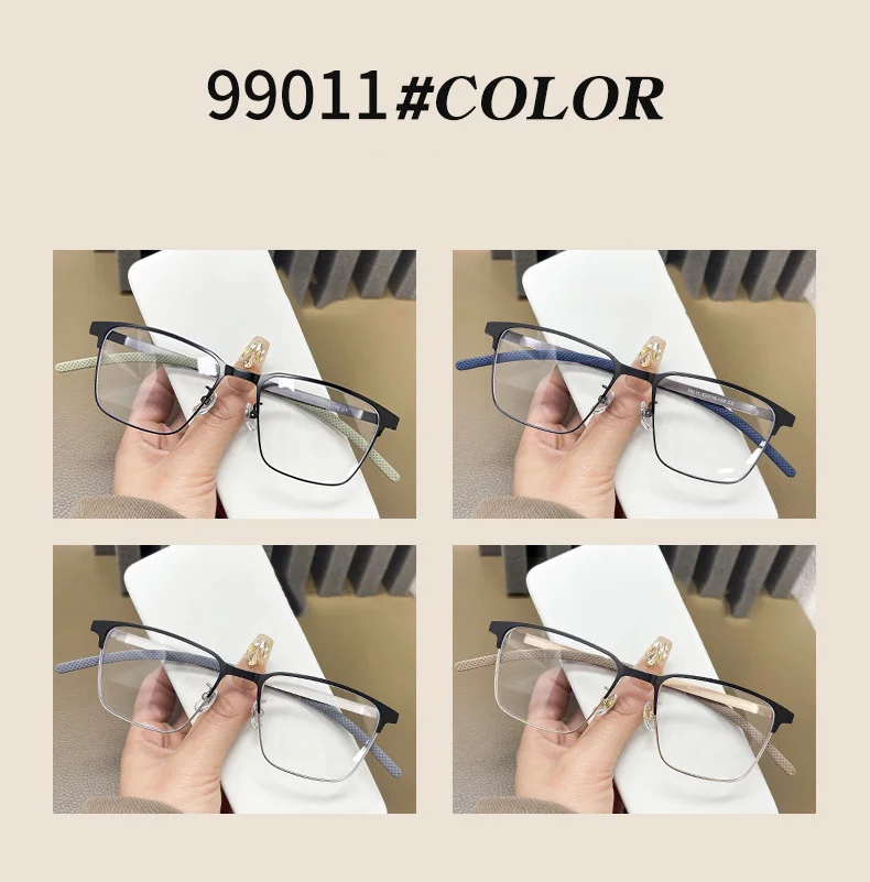 Sleek Alloy Full-Frame Glasses