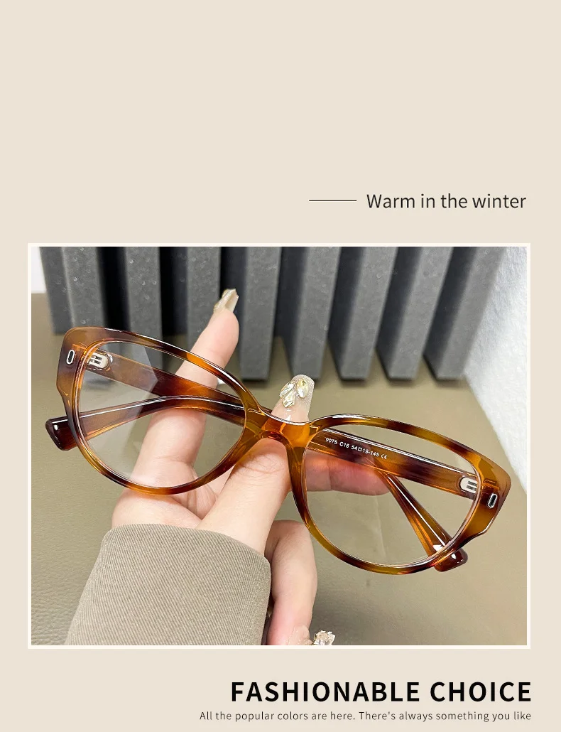 Fashionable TR90 Full-Frame Glasses