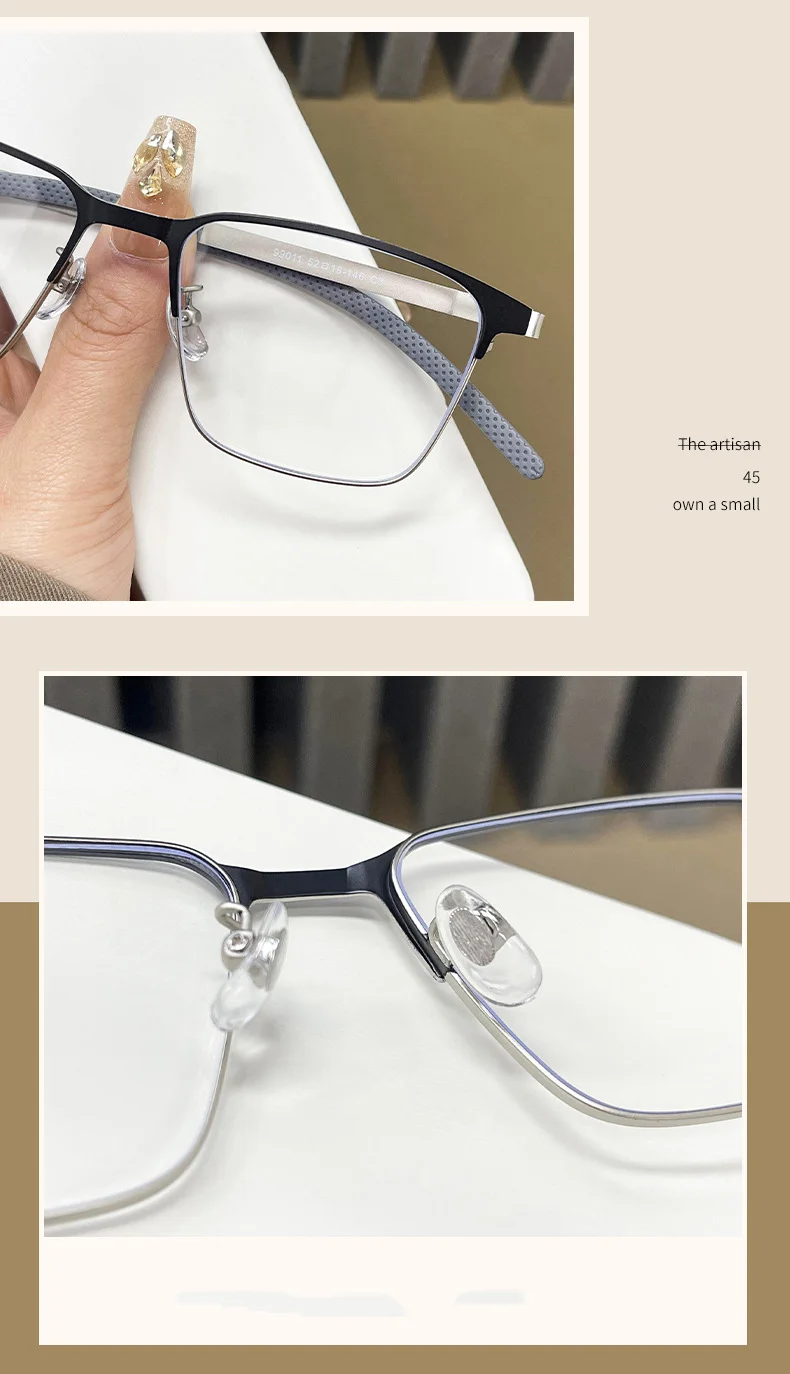 Sleek Alloy Full-Frame Glasses