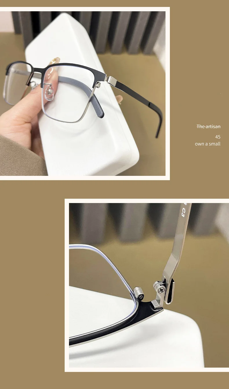 Sleek Alloy Full-Frame Glasses