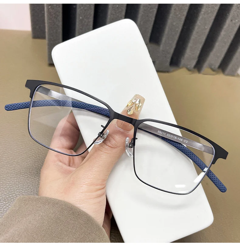 Sleek Alloy Full-Frame Glasses