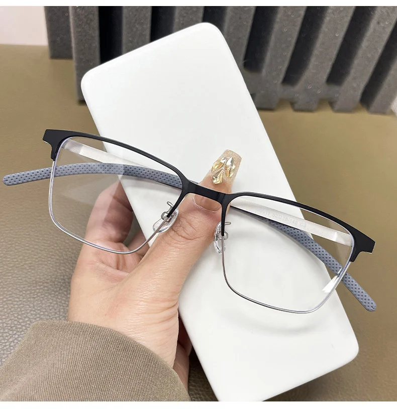 Sleek Alloy Full-Frame Glasses